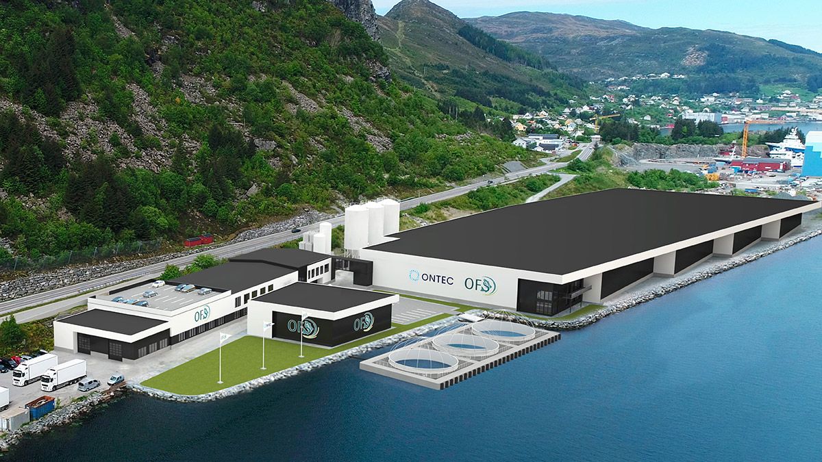 Visualisation of round Ontec tanks at the Måløy site